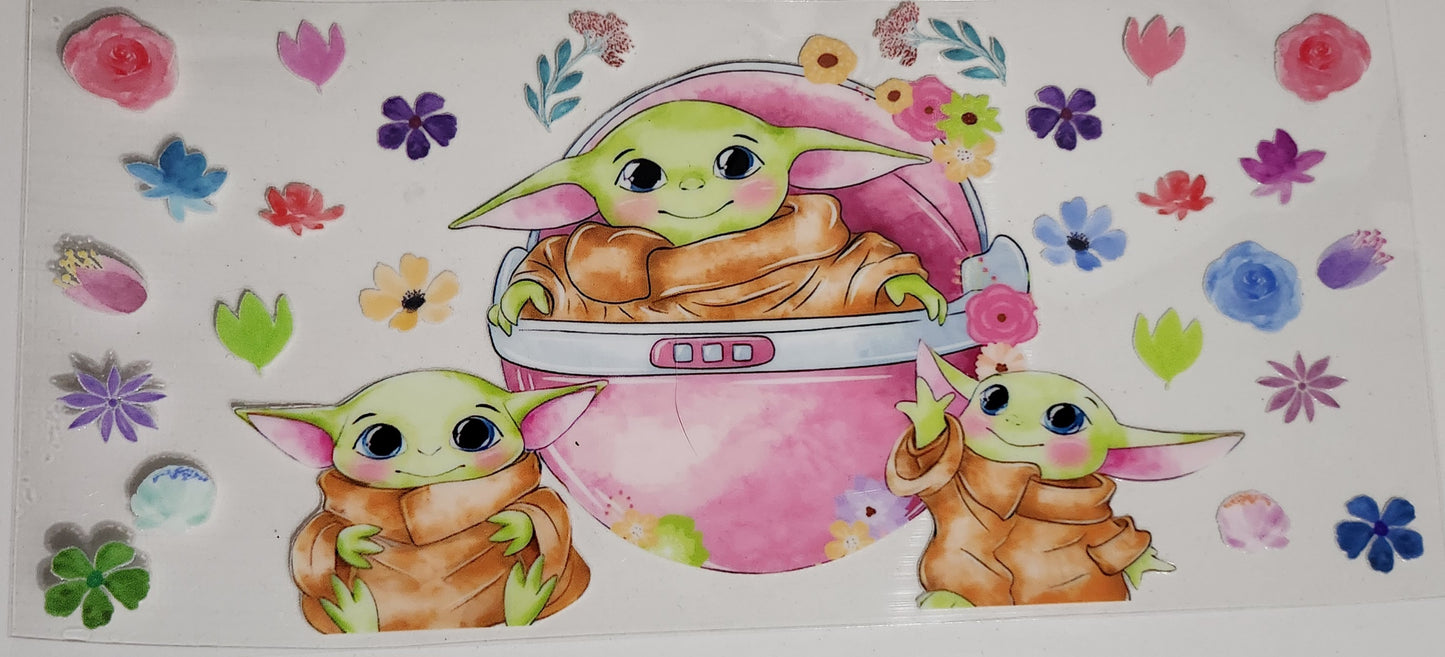 Baby Yoda - 16 oz UV DTF Wraps