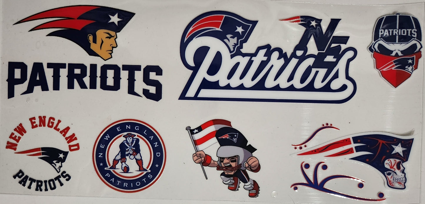 Patriots - 16 oz UV DTF Wraps