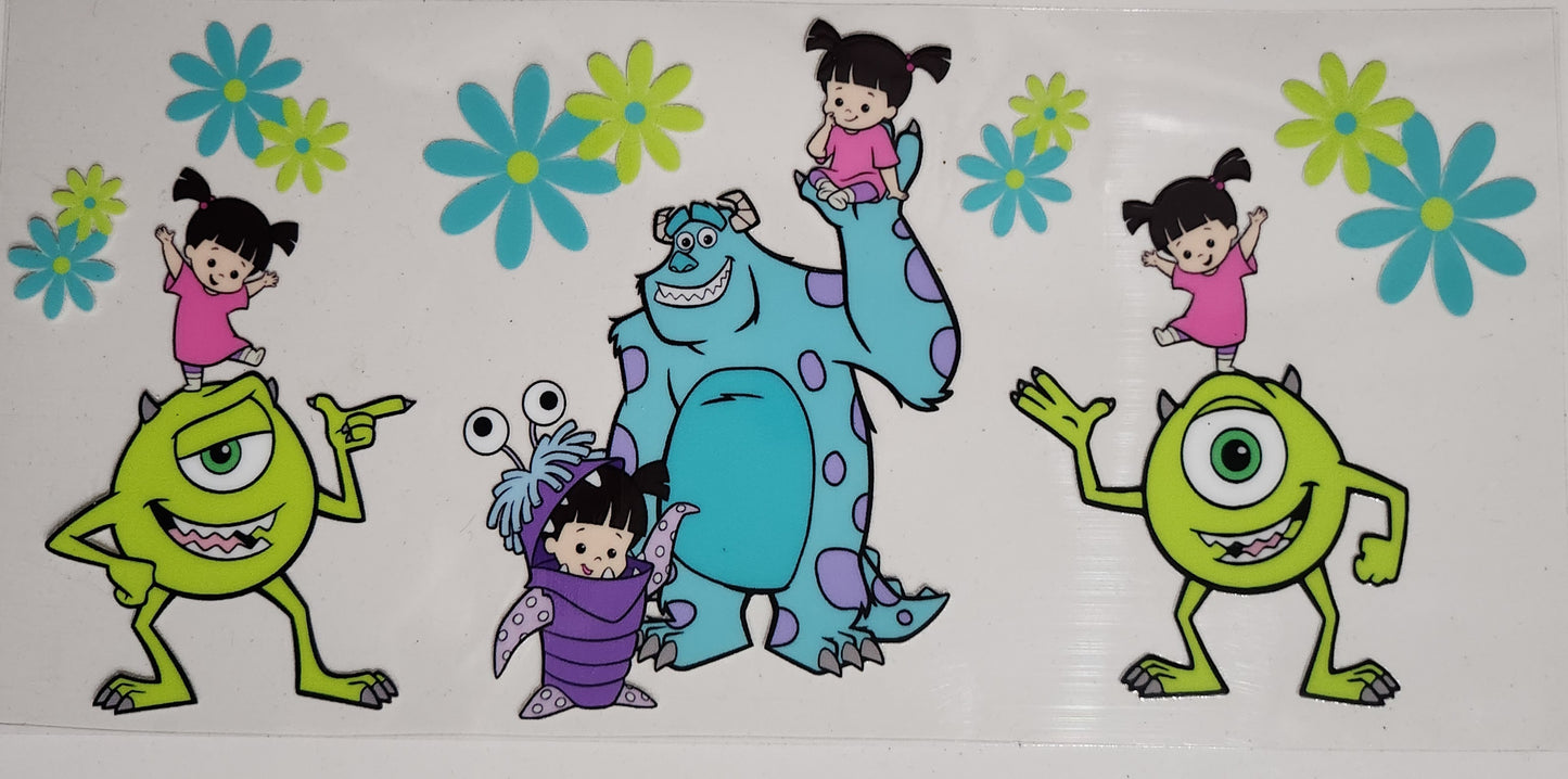 Monster inc - 16 oz UV DTF Wraps
