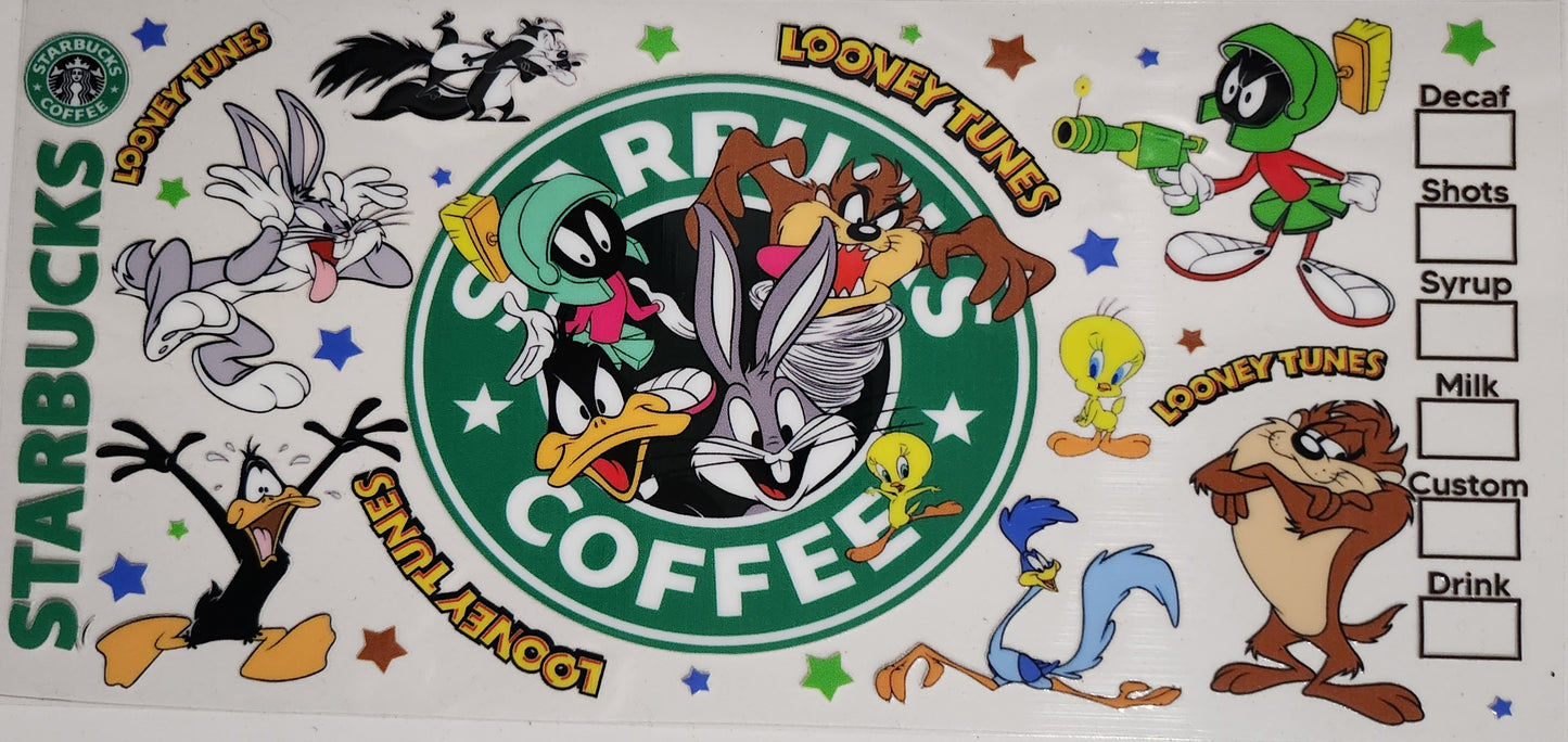 Looney Tunes - 16 oz UV DTF Wraps