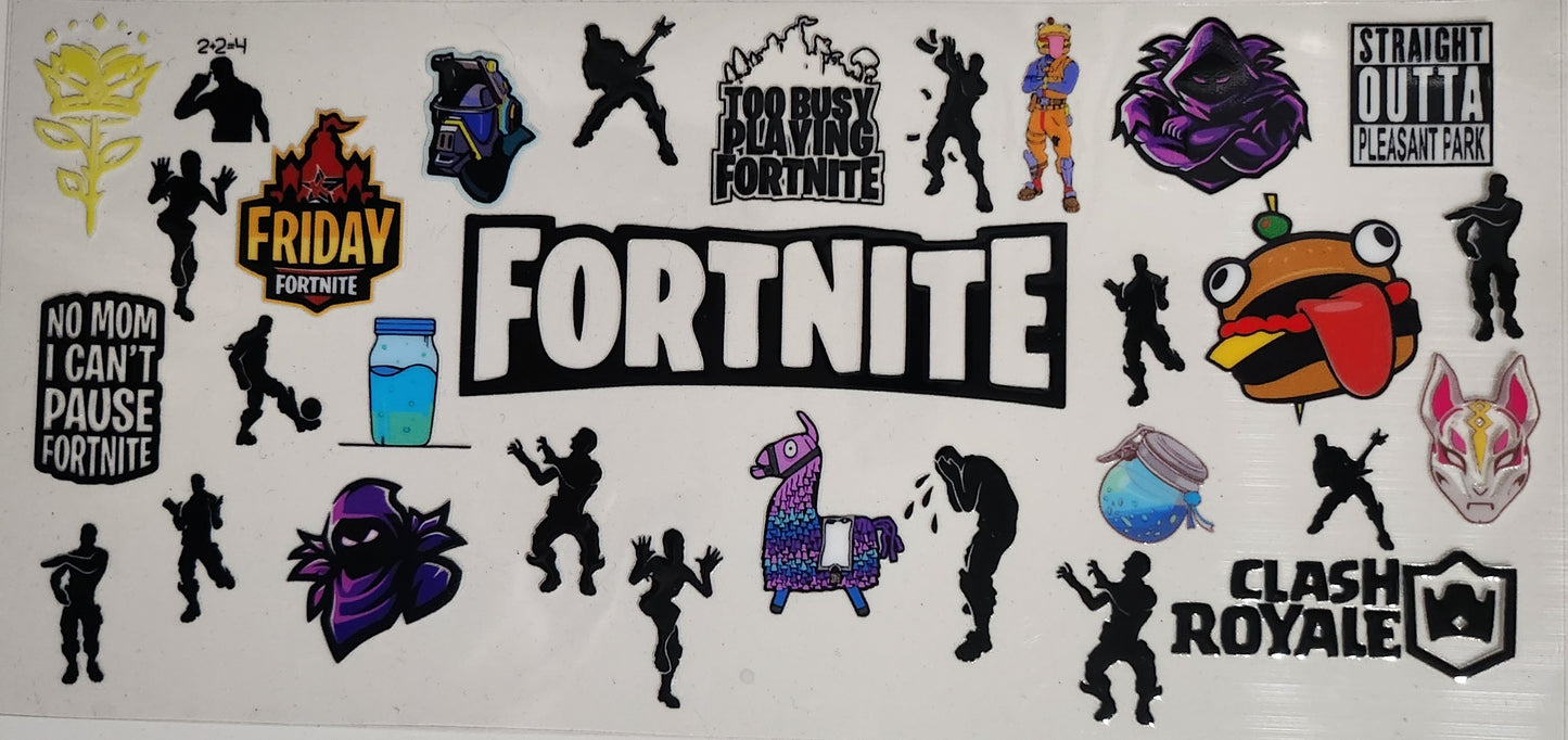 Fortnite - 16 oz UV DTF Wraps