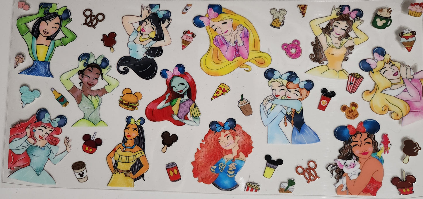 Princesses -16 oz UV DTF Wraps