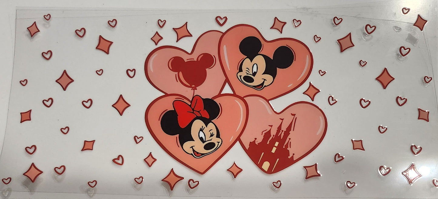 Minnie and Mickey - 16 oz UV DTF Wraps