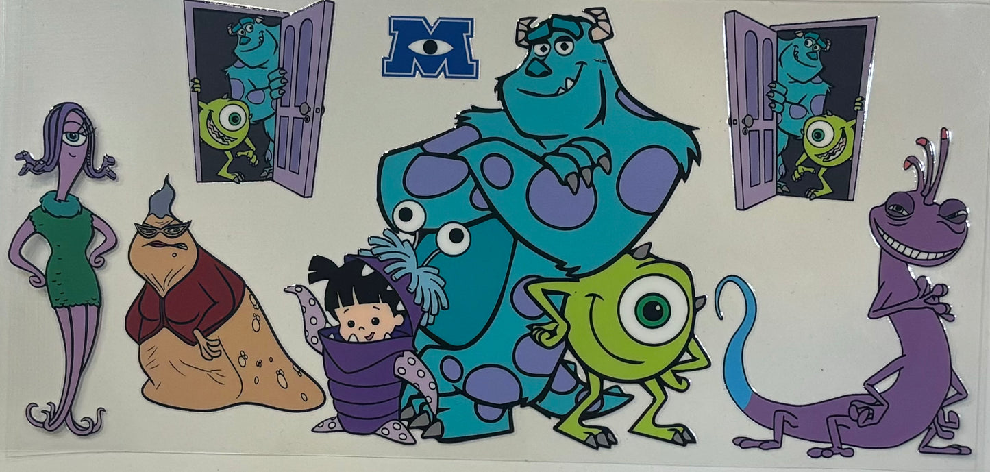 Monster Inc - 16 oz UV DTF Wraps.