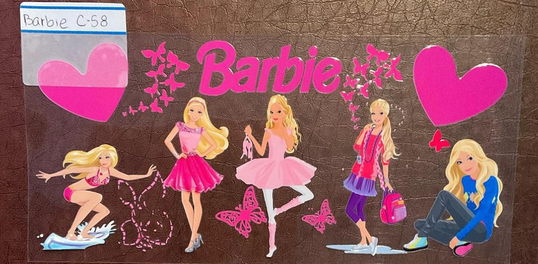 Barbie - 16 oz UV DTF Wraps
