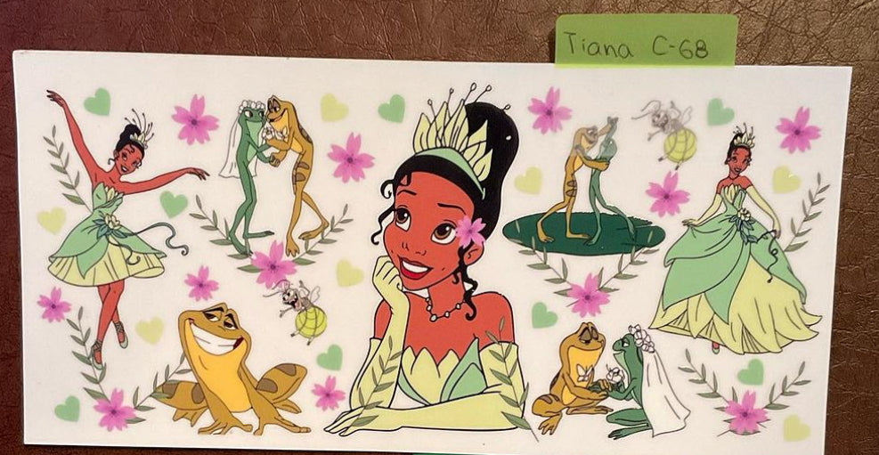 Tiana - 16 oz UV DTF Wraps