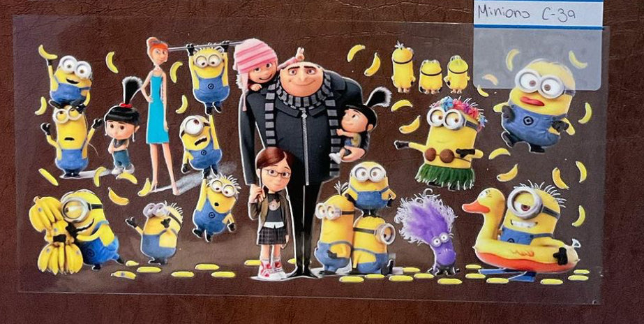 Minions - 16 oz UV DTF Wraps