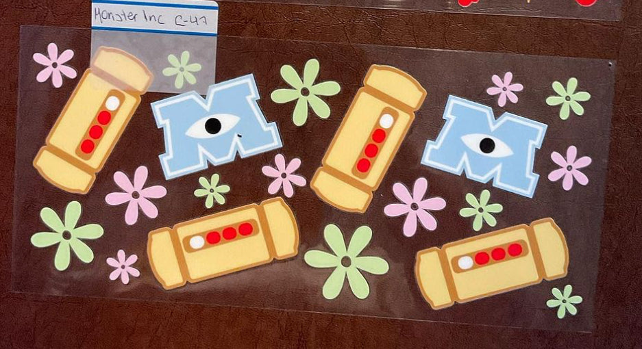 Monster Inc - 16 oz UV DTF Wraps