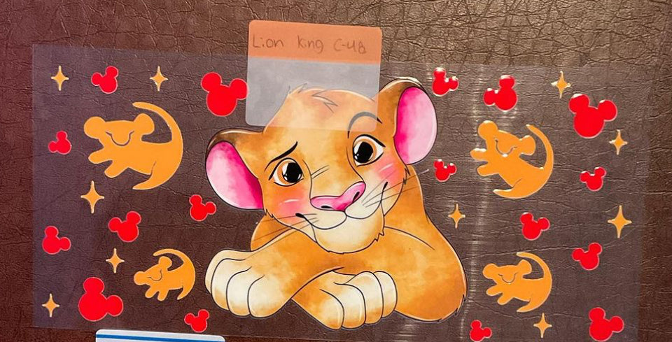 Lion King - 16 oz UV DTF Wraps