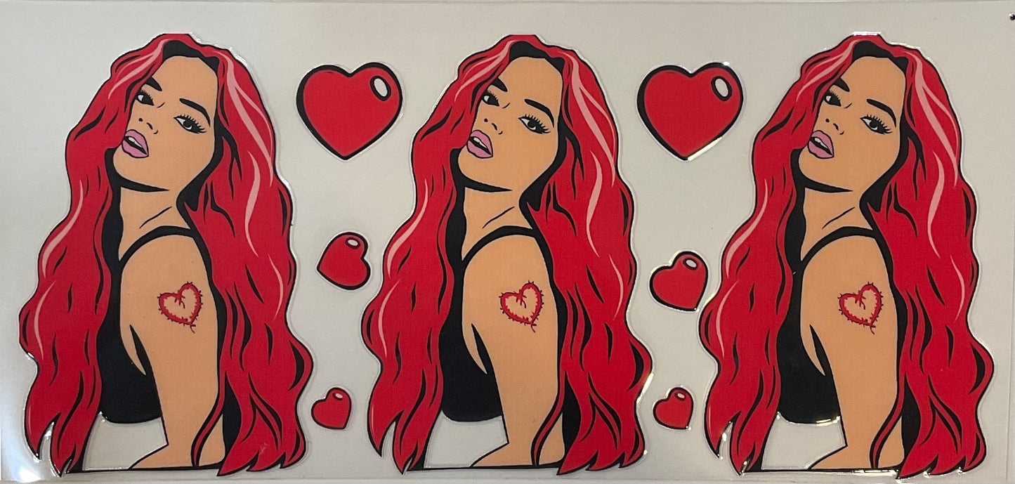 Karol G - 16 oz UV DTF Wraps.