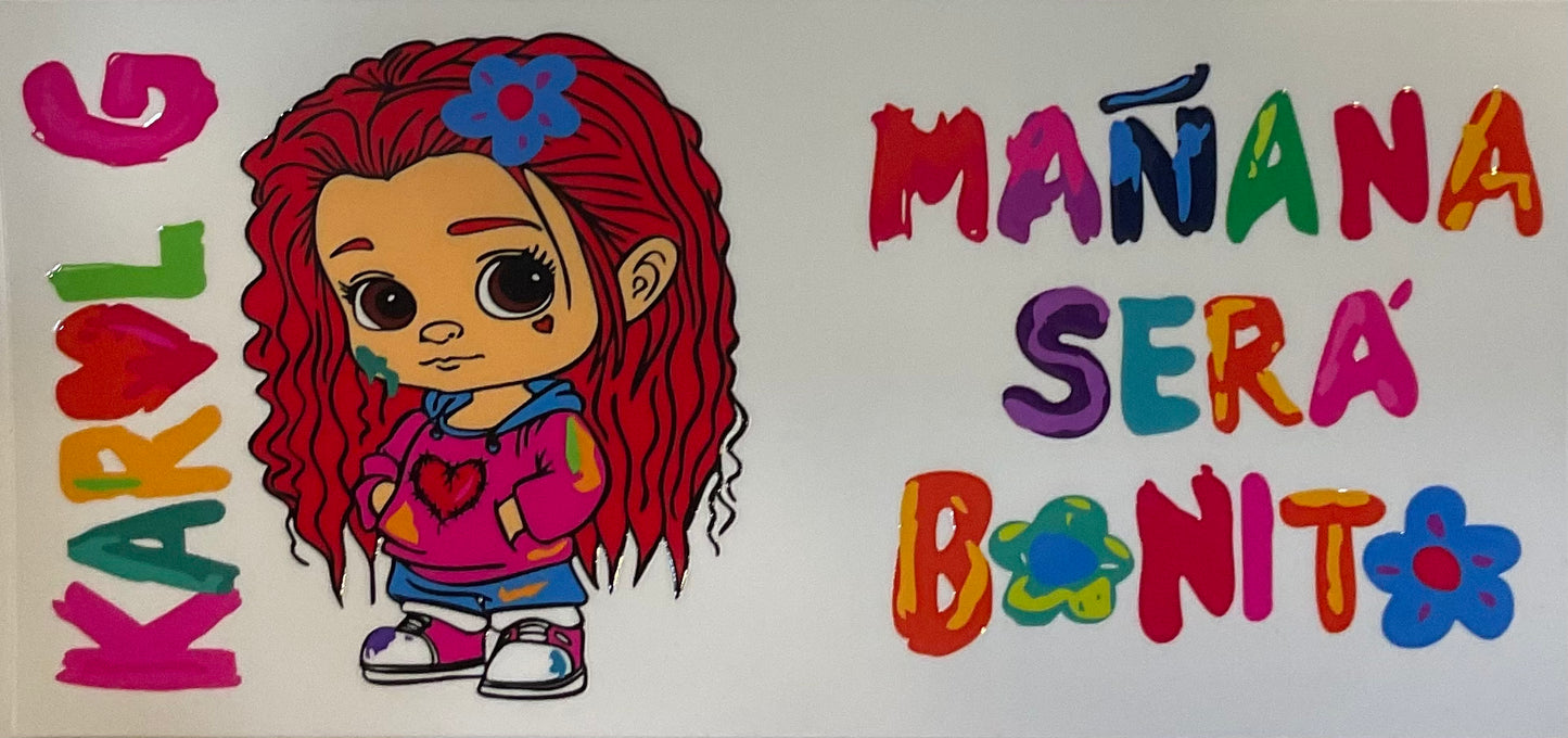 Karol G - 16 oz UV DTF Wraps.