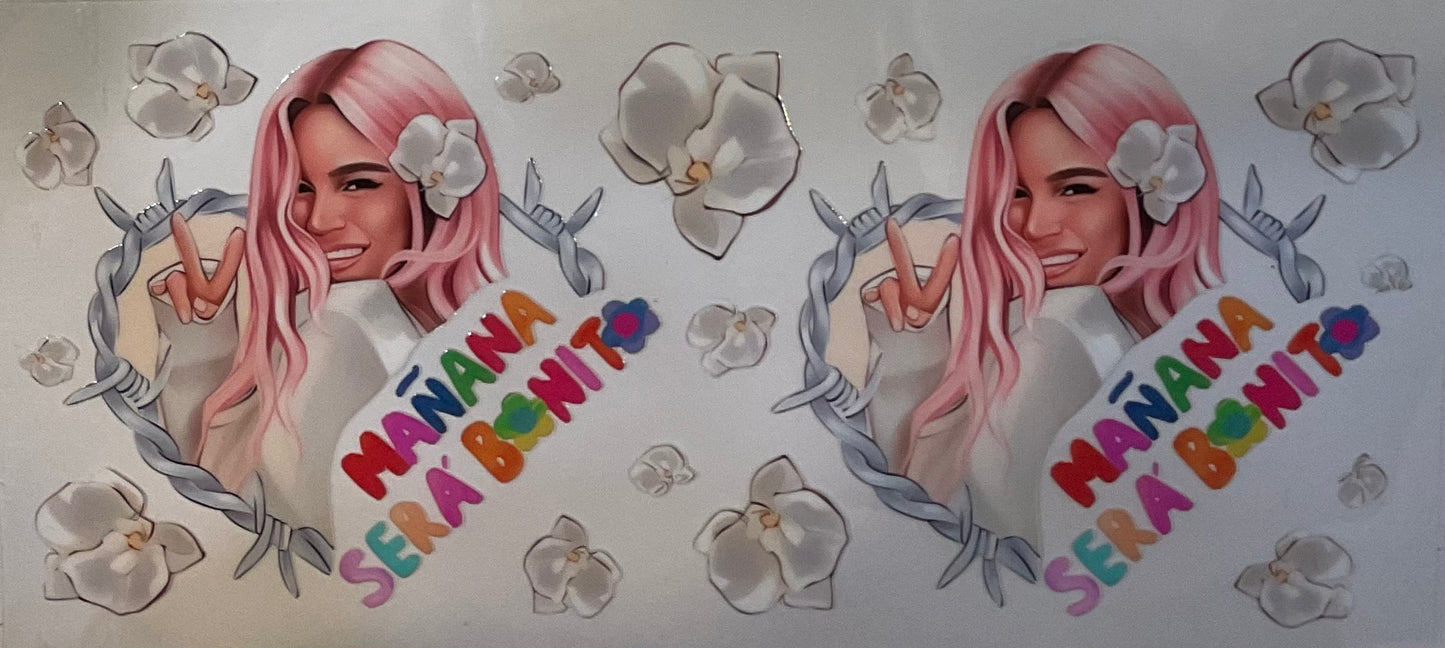 Karol G - 16 oz UV DTF Wraps.