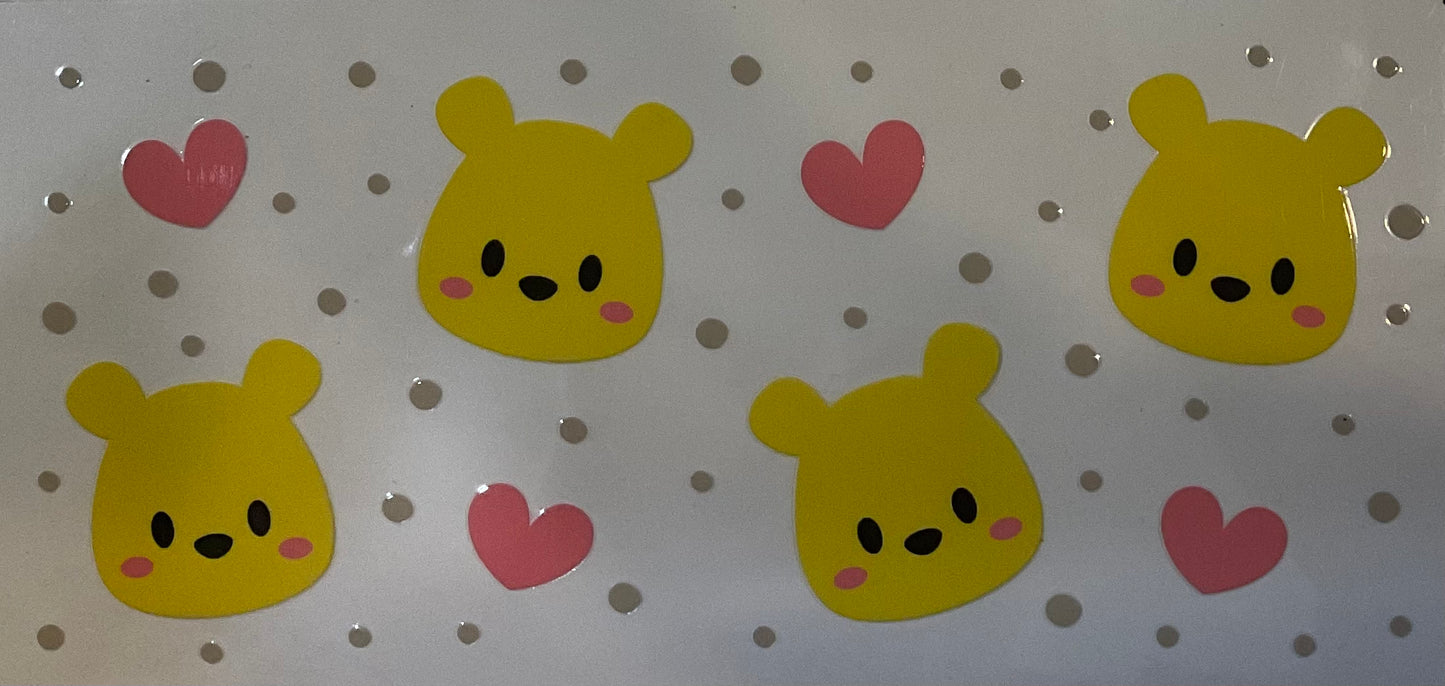 Winnie The Pooh - 16 oz UV DTF Wraps.