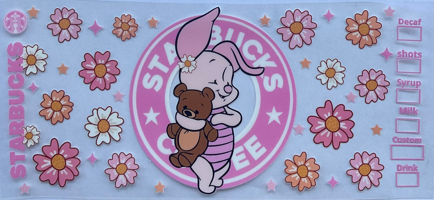 Piglet - 16oz UV DTF Wraps.