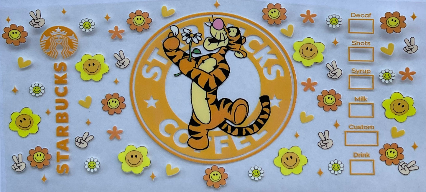 Tiger - 16 oz UV DTF Wraps