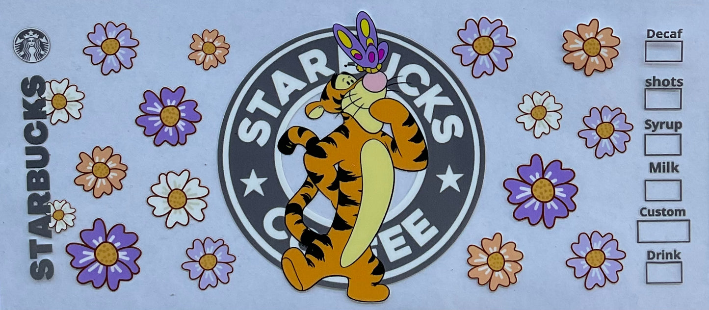 Tiger - 16 oz UV DTF Wraps.