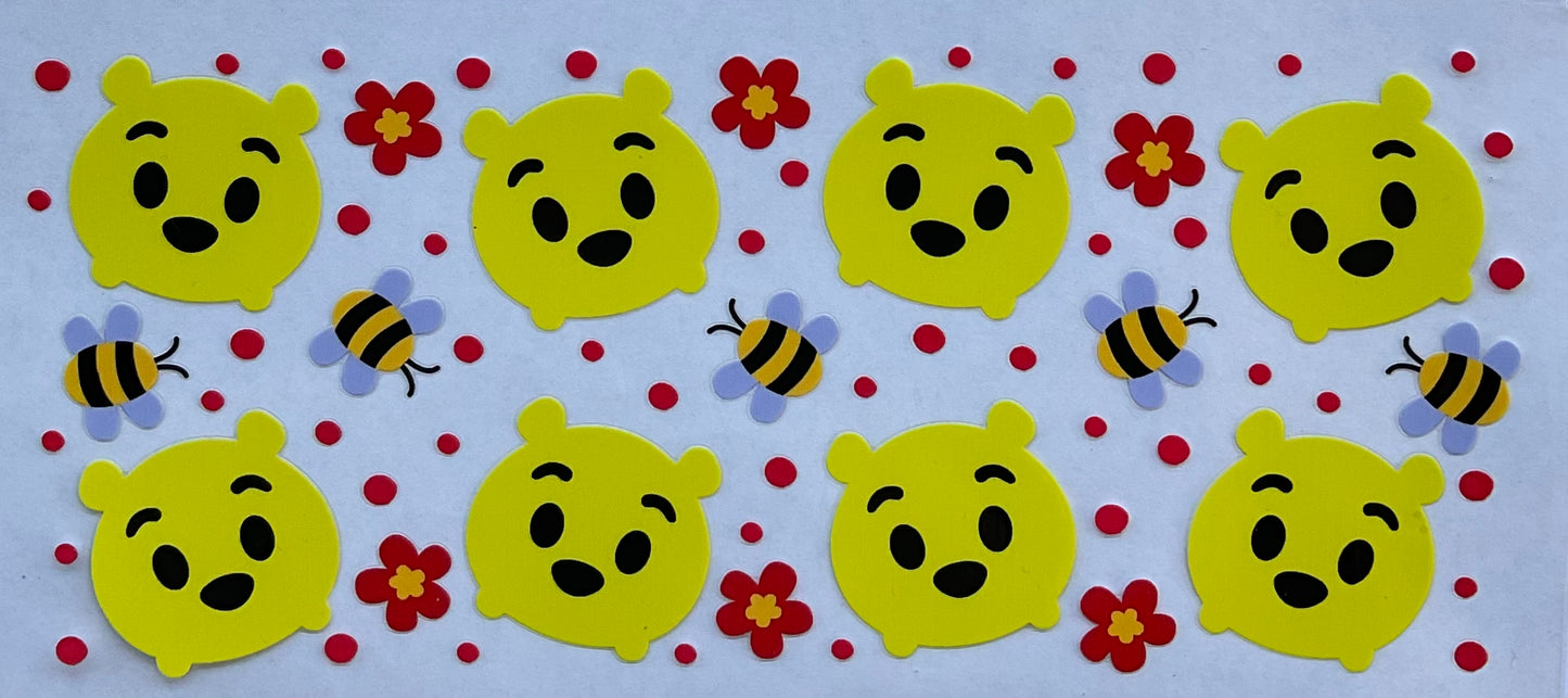 Winnie The Pooh - 16 oz UV DTF Wraps