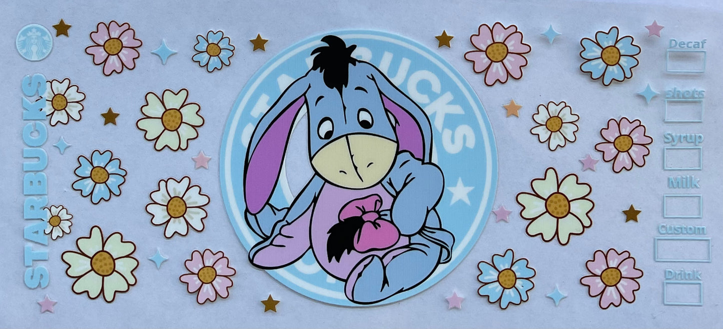 Eyore - 16 oz UV DTF Wraps