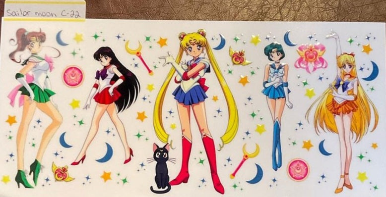 Sailor Moon - 16 oz UV DTF Wraps