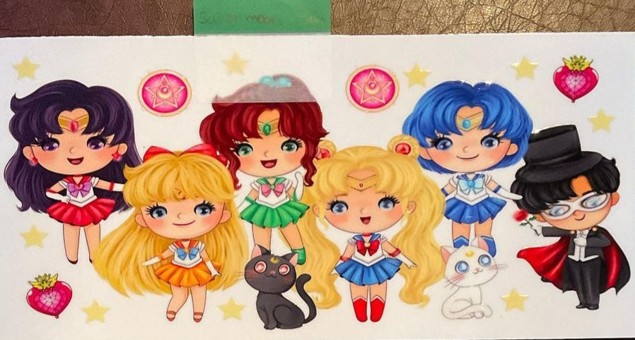 Sailor Moon - 16 oz uv dtf wraps