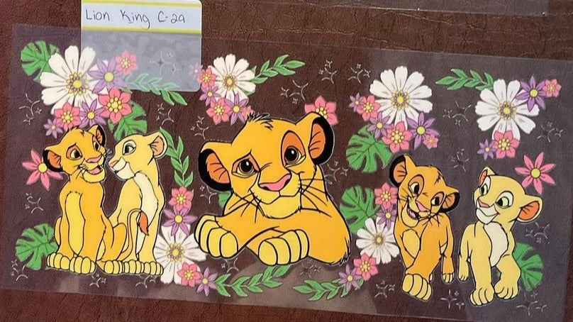 Lion KIng - 16 oz UV DTF Wraps