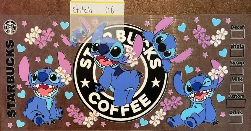 Stitch - 16 oz UV DTF Wraps