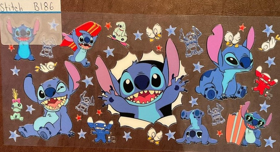 Stitch - 16 oz UV DTF Wraps b186