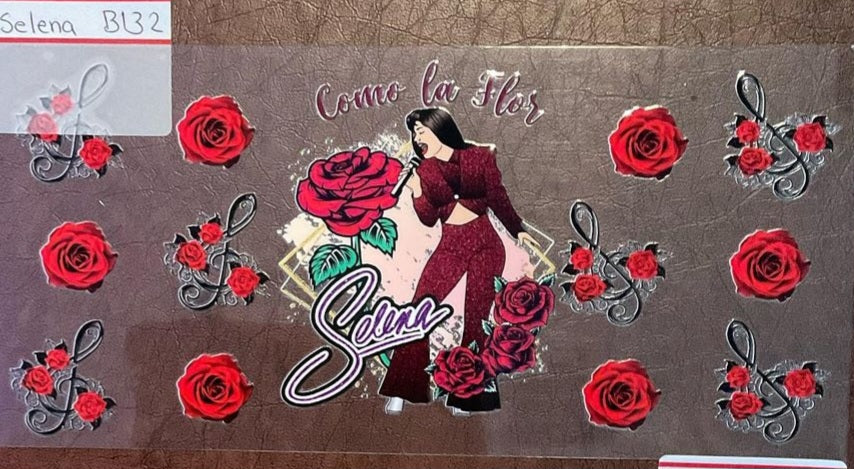 Selena - 16 oz UV DTF Wraps