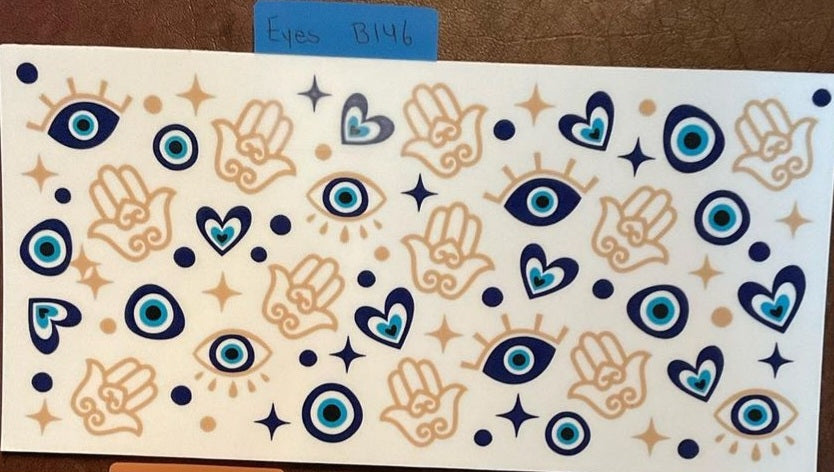 Eyes - 16 OZ UV DTF Wraps