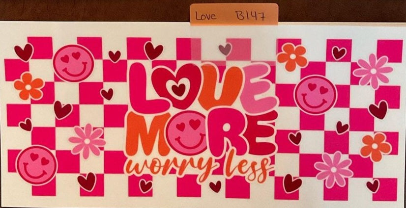 Love - 16 oz UV DTF Wraps