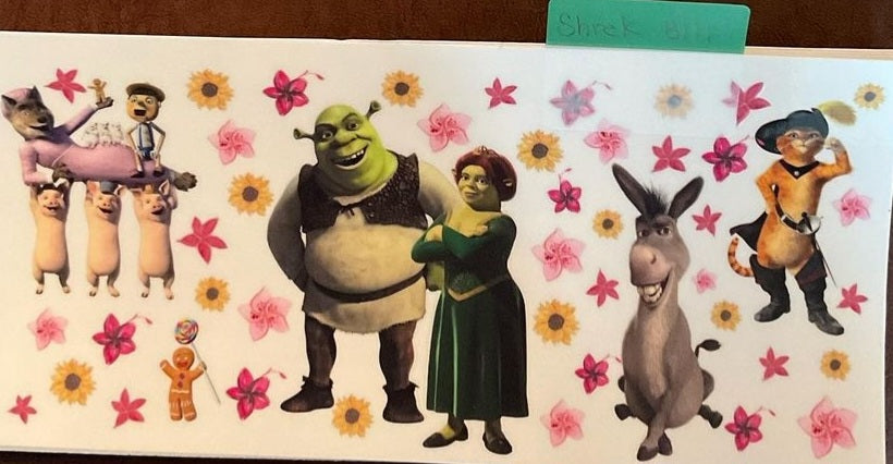 Shrek - 16 oz uv dtf wraps