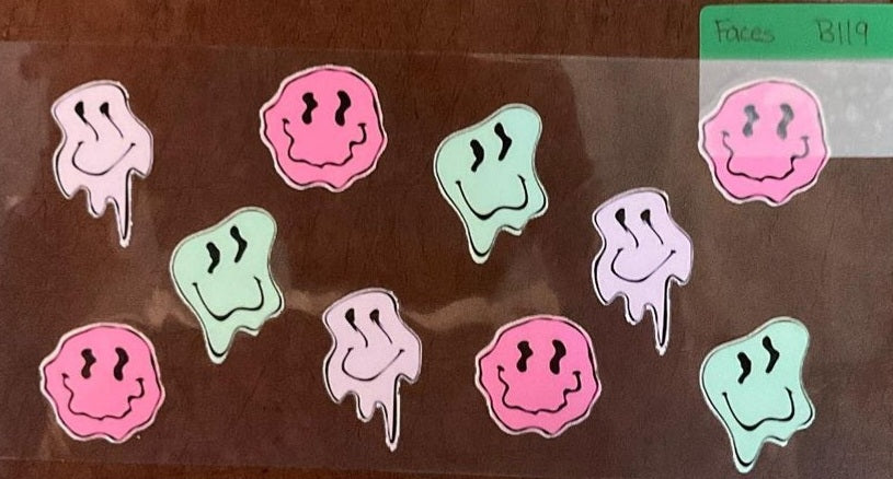 Faces- 16 oz uv dtf wraps