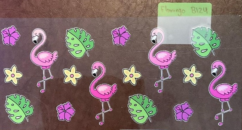 Flamingo - 16 oz UV DTF Wraps