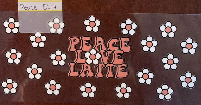 Peace - 16 oz UV DTF Wraps