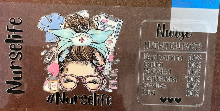 Nurse - 16 oz UV DTF Wraps