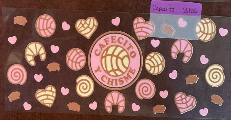 Cafecito - 16 oz UV DTF Wraps