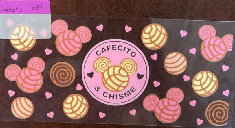 Cafecito - 16 oz UV DTF Wraps