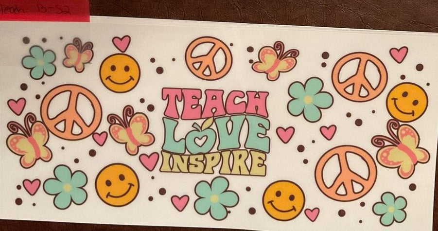 Teach - 16 oz UV DTF wraps