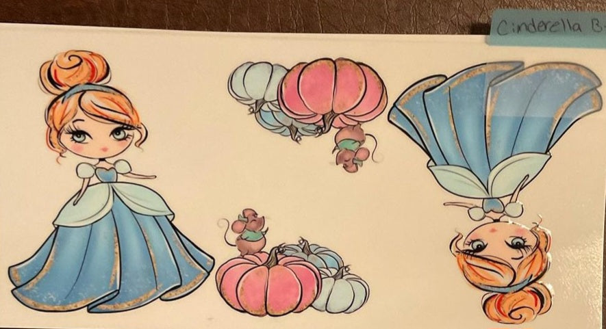 Cinderella - 16 oz UV DTF Wraps