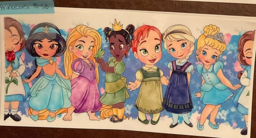 Princesses - 16 oz UV DTF Wraps