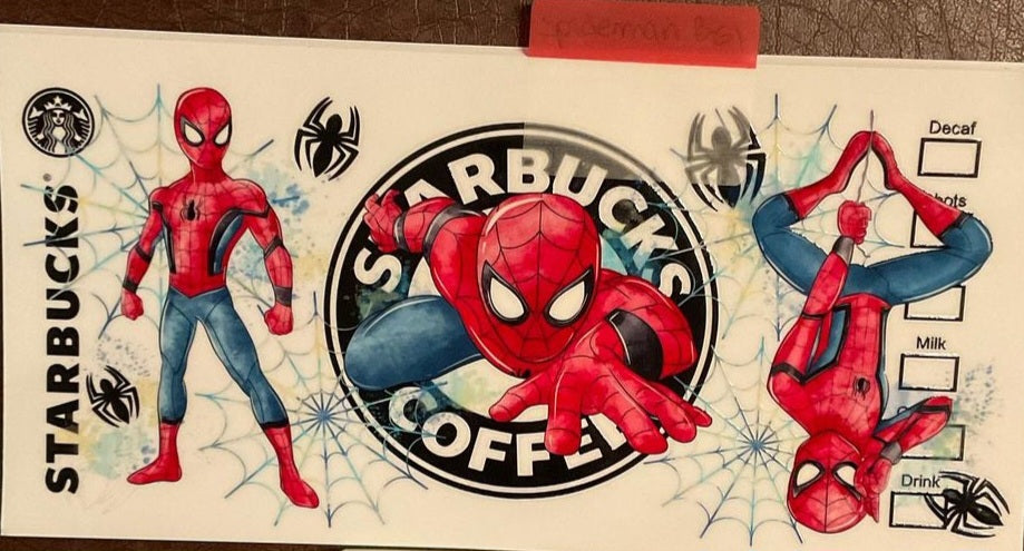 Spiderman - 16 oz UV DTF WRaps