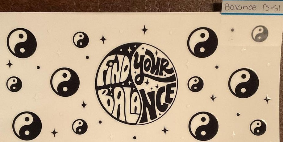 Balance - 16 oz uv dtf wraps