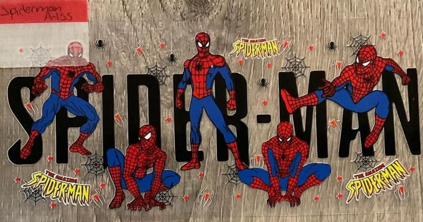 SPIDERMAN- 16 oz UV DTF Wraps