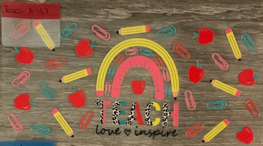 Teach - 16 oz UV DTF Wraps