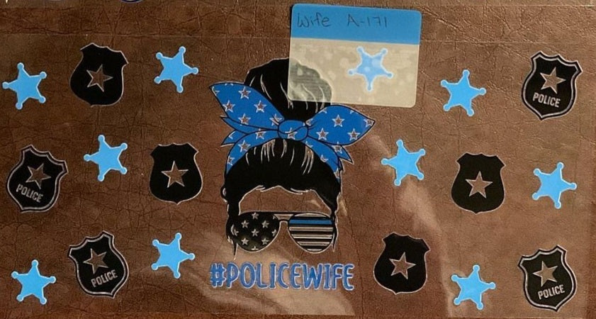 Police - 16 oz UV DTF Wraps