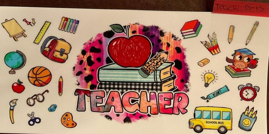 Teacher - 16 oz UV DTF WRaps