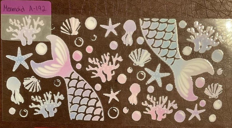 Mermaid - 16 oz UV DTF Wraps