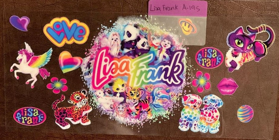 Lisa Frank - 16 oz UV DTF Wraps