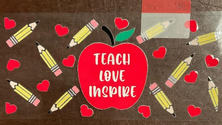 Teach -16 oz UV DTF Wraps