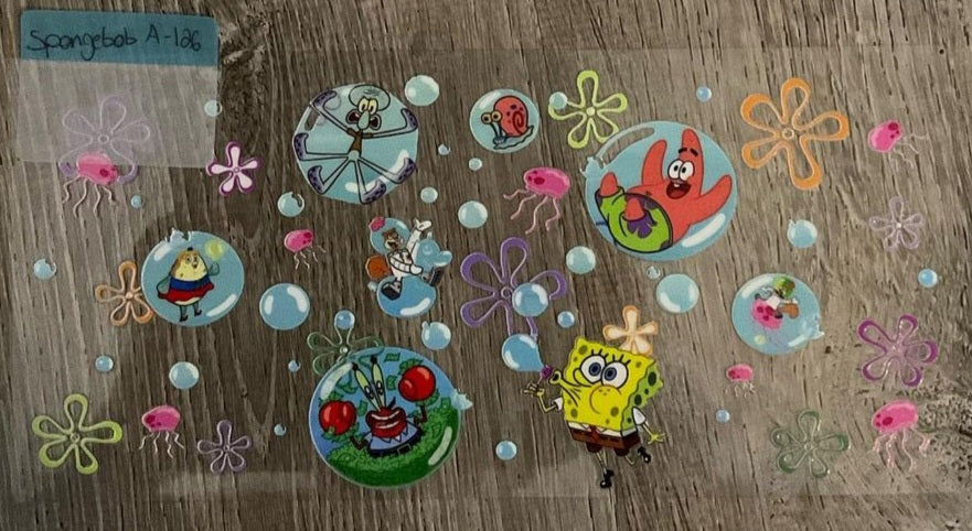 Spongebob - 16 oz UV DTF Wraps